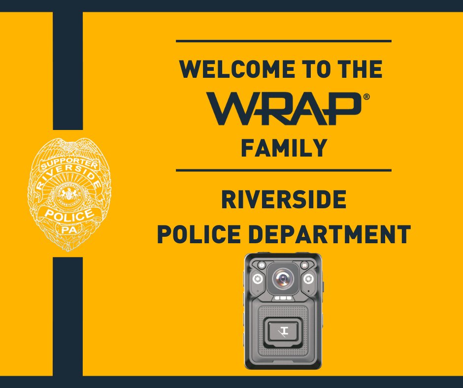 WrapTechInc's tweet photo. A huge WRAP family welcome to Riverside Borough Police Department in Pennsylvania! Another agency on board for safer outcomes and transparency.
Learn more about our #bodyworncamera: https://t.co/aU2pouZiYF
#wrap $WRAP #RiversidePolice #Pennsylvania #lawenforcement #police https://t.co/BDWcij7CGh