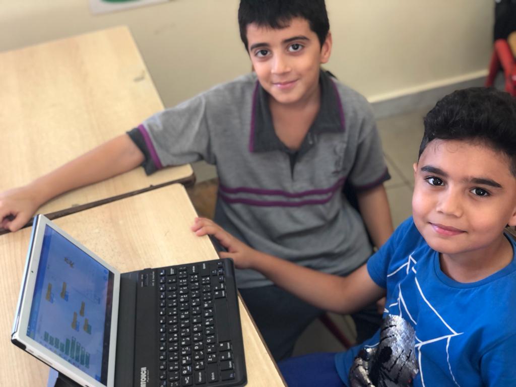 DawhaRobotics's tweet image. After getting familiar with backdrops and sprites, it was time for @makdawhaschool learners to use #motion and #events blocks to make the cat in @scratch come to life
#coding #robotics #STEAM 
@soha_nj