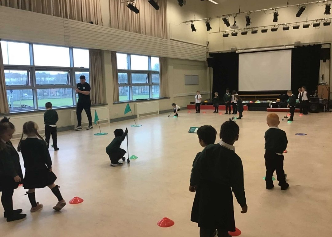 OLPPrimary's tweet photo. Primary 1b have had a fun week this week with Determined to Dance and @Golfitglasgow. #golfit #determinedtodance https://t.co/7kSw1CZJm0