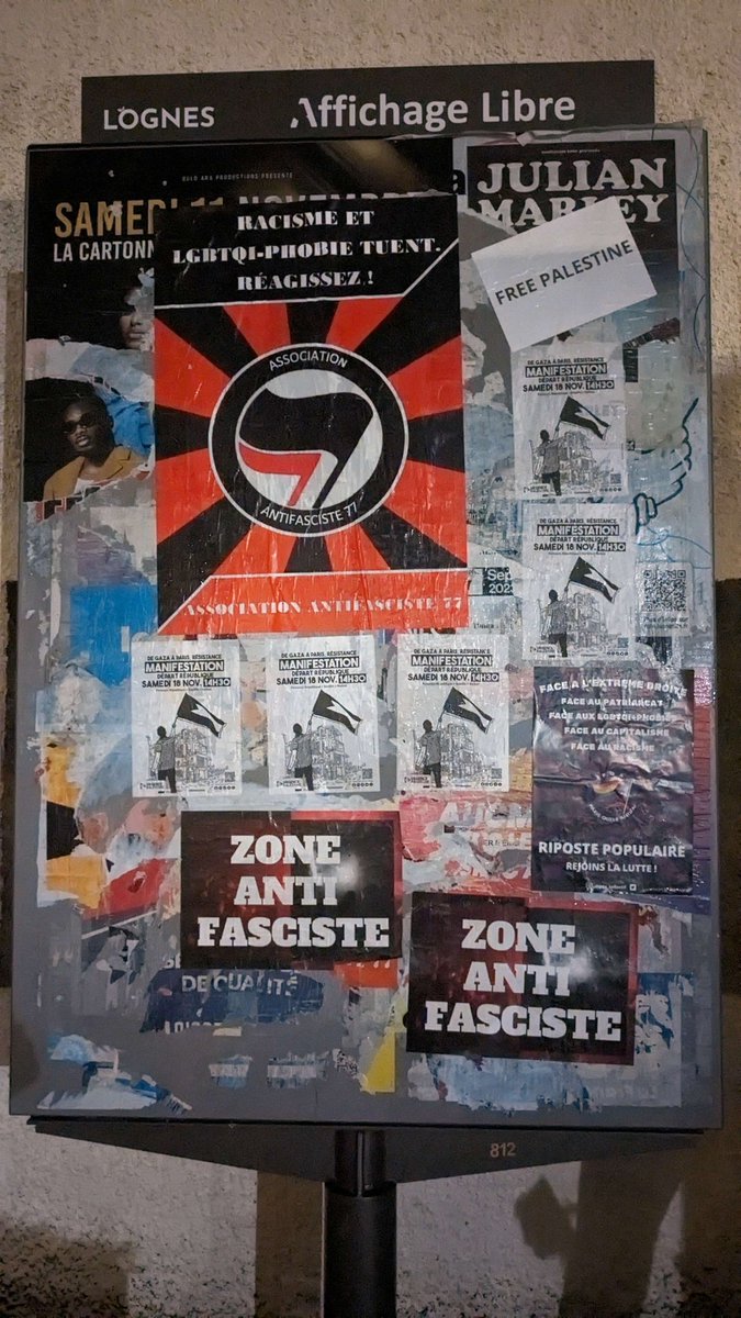 Asso_Antifa77's tweet photo. Malgré la météo nous, l'AFA77, étions de sortie pour afficher notre soutien à la cause palestinienne et pour appeler à la manifestation parisienne du 18 novembre.
Vive la Palestine libre !
#Palestine #Gaza #AFA77 https://t.co/1lYvIKCe2h