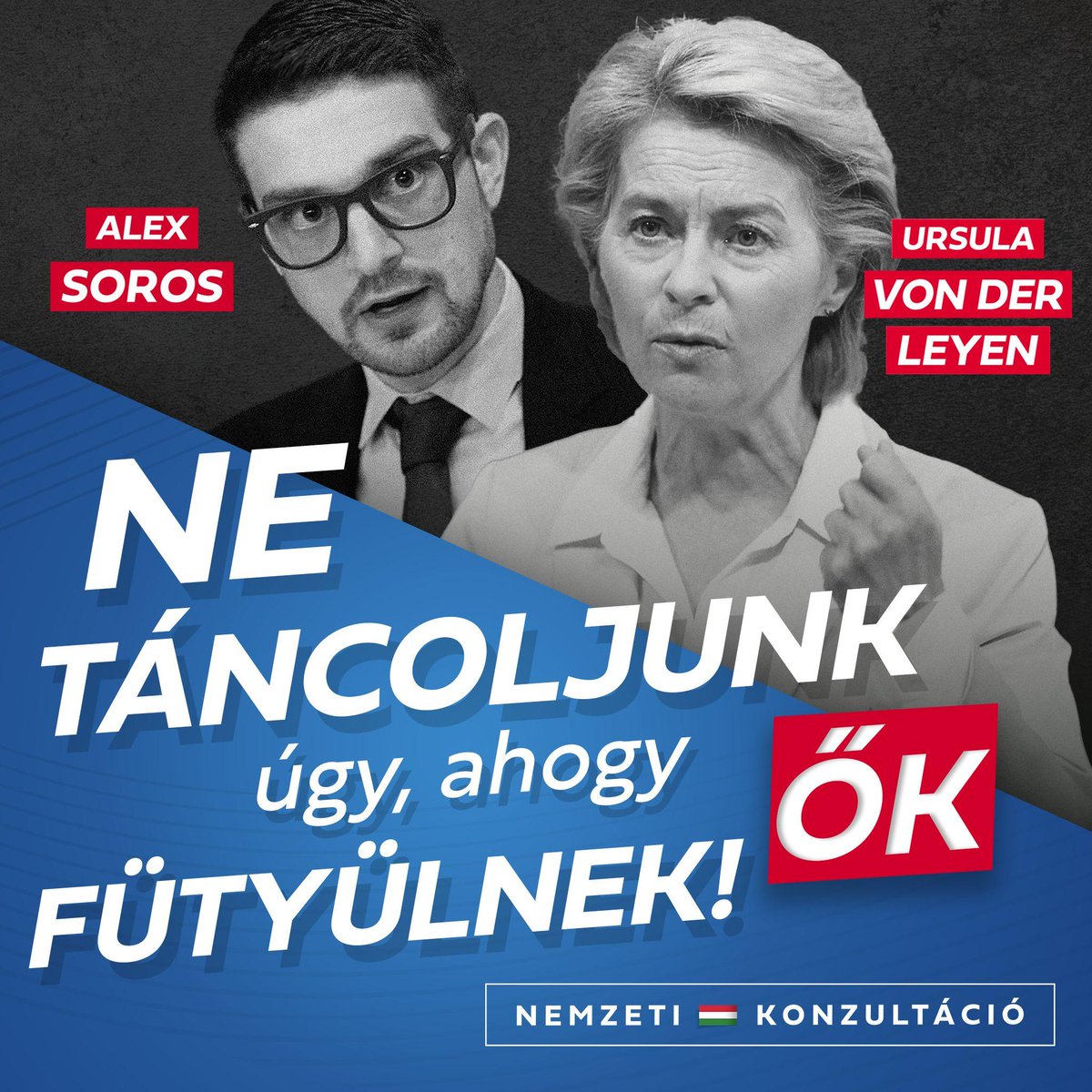 eublogo's tweet photo. The new billboard campaign of the national consultation in Hungary. "Let's not dance to their tune!"
Look familiar? https://t.co/SHthYLvf0Q