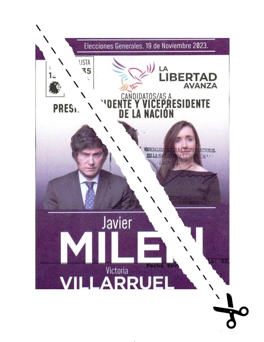 ATENCION! SI QUERES VOTAR A MILEI Y NO A VILLARRUEL, EL CORTE DE BOLETA ES ASÍ!! 👌👌👌
