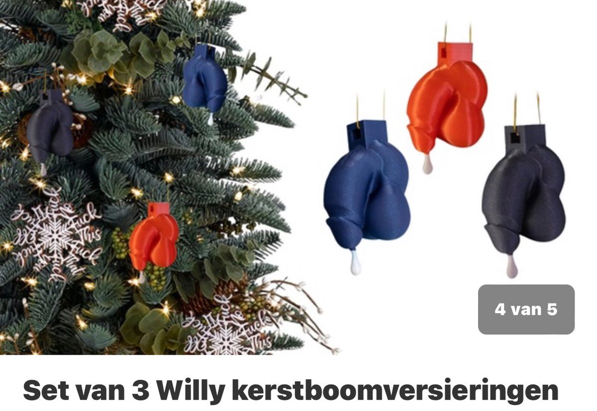 maickel1979's tweet photo. Dit neem ik niet serieus 😂🤣
Wtf …. Wie wil dit in godsnaam !?

Kerstboom druppel piemels 😂
#kerst #kerstboom #piemels #ballen #decoratie #gay #lol 
#MerryChristmas #Christmas https://t.co/qtJzLlEvjn