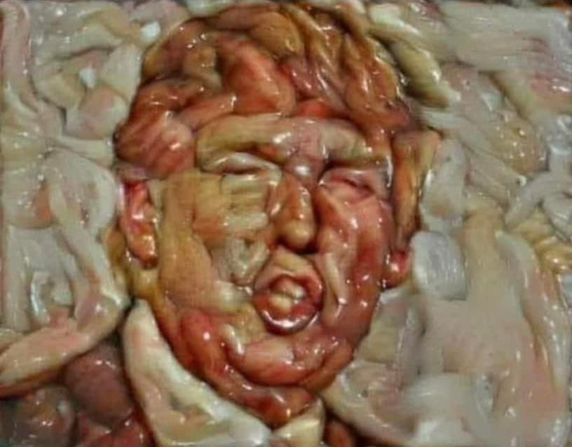 <a href="/spikesbuddy/">Spike's Buddy</a> <a href="/OccupyDemocrats/">Occupy Democrats</a> @JMPeck69 <a href="/derosajoe51/">Joe DeRosa</a> <a href="/NuckChorris16/">Dark Brenda</a> <a href="/johnpgatta/">John Patrick Gatta</a> <a href="/GKBoricua/">🇵🇷🇺🇲🇺🇦</a> <a href="/WinsorJohn2/">John Winsor 🇺🇸 🇺🇦</a> <a href="/BrianBrachiopod/">Brian of ツイッター</a> <a href="/hoojfan/">Hoojfan</a> <a href="/donkoclock/">DonkConnects ♻️™</a> <a href="/HougenJ/">J Hougen</a> And the beauty of this digital representation is that it leaves out my two least favorite "#art attributes. I hate art that either drips or stinks. I suspect this beauty does both.