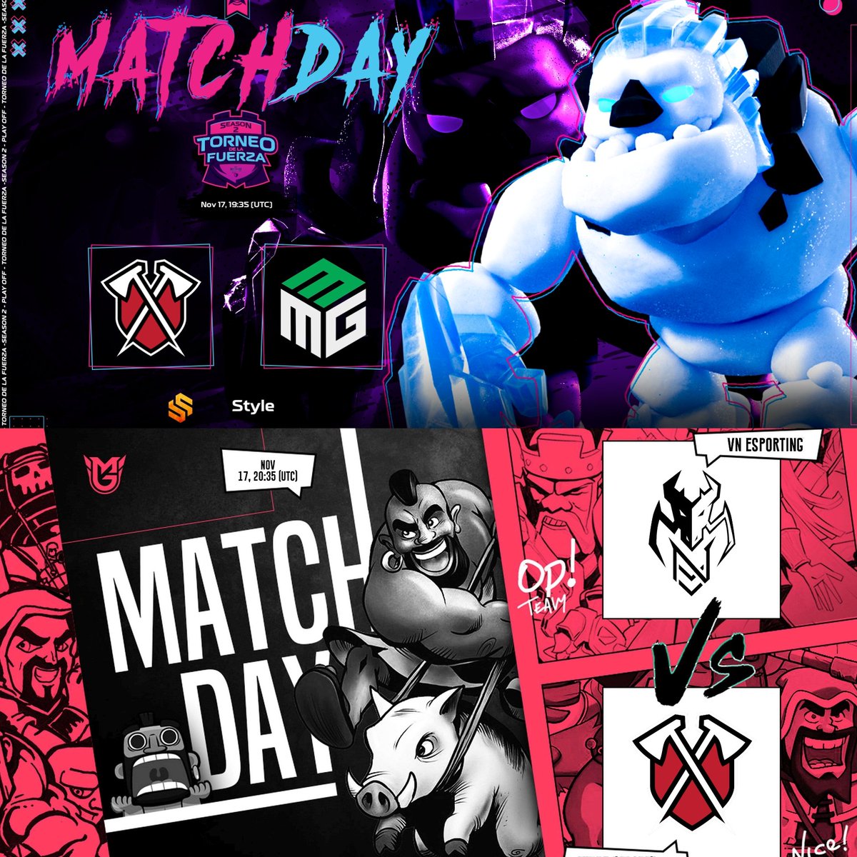 Style (@style_coc) on Twitter photo 🟣 LIVEEEEEEE!
Se viene Directo ESPECTACULAR! 🤩
🏆 <a href="/torneo_la/">Torneo De La Fuerza</a> Final LB
✅ <a href="/TribeGamingCoC/">Tribe Gaming CoC</a> 🆚 <a href="/MillesimeMG/">Millesime MG</a>
🎥 Cámaras ON
🏆 <a href="/MangoTournament/">Mango Tournament</a> SF
✅ @VNesportingCOC 🆚 <a href="/TribeGamingCoC/">Tribe Gaming CoC</a>
🎁 Damos los ganadores del sorteo de 5000 gemas & Coaching Session de VN Esporting! 🥳
📺 🟣 LIVEEEEEEE!
Se viene Directo ESPECTACULAR! 🤩
🏆 <a href="/torneo_la/">Torneo De La Fuerza</a> Final LB
✅ <a href="/TribeGamingCoC/">Tribe Gaming CoC</a> 🆚 <a href="/MillesimeMG/">Millesime MG</a>
🎥 Cámaras ON
🏆 <a href="/MangoTournament/">Mango Tournament</a> SF
✅ @VNesportingCOC 🆚 <a href="/TribeGamingCoC/">Tribe Gaming CoC</a>
🎁 Damos los ganadores del sorteo de 5000 gemas & Coaching Session de VN Esporting! 🥳
📺