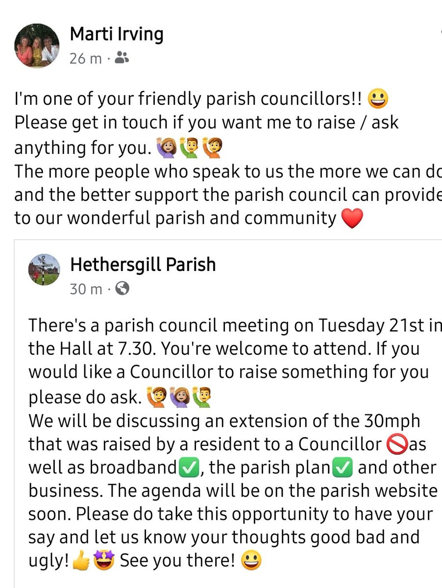 Get in touch with me Hethersgill residents, I'm happy to help 👇❤️