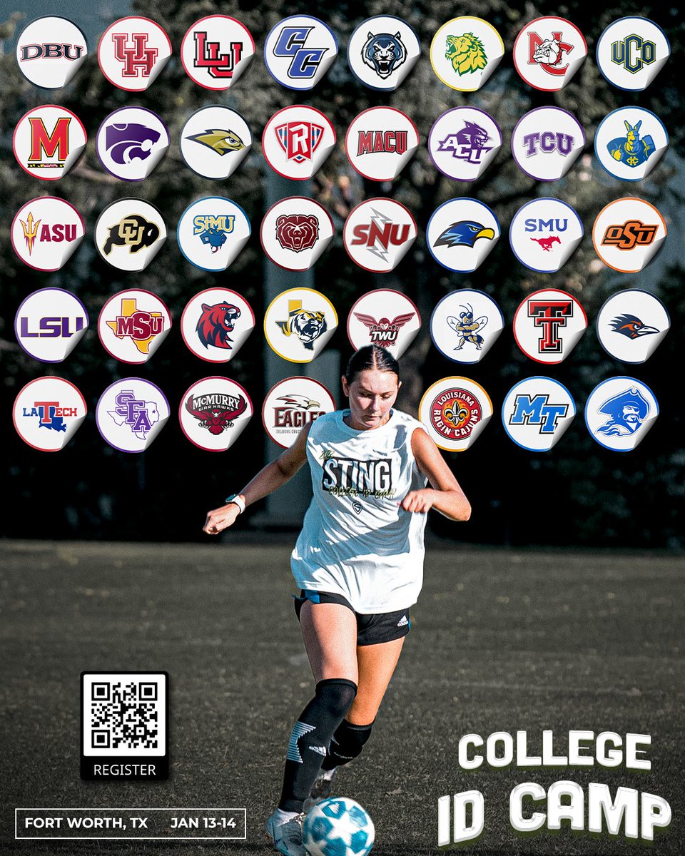 𝐒𝐓𝐈𝐍𝐆 𝐂𝐎𝐋𝐋𝐄𝐆𝐄 𝐈𝐃 𝐂𝐀𝐌𝐏

🏟️ Fort Worth, TX
📆 Jan 13-14
➡️ Register before December 1st to catch the 𝐞𝐚𝐫𝐥𝐲-𝐛𝐢𝐫𝐝 𝐩𝐫𝐢𝐜𝐢𝐧𝐠

𝐑𝐞𝐠𝐢𝐬𝐭𝐞𝐫 𝐧𝐨𝐰 : form.jotform.com/232565782416159