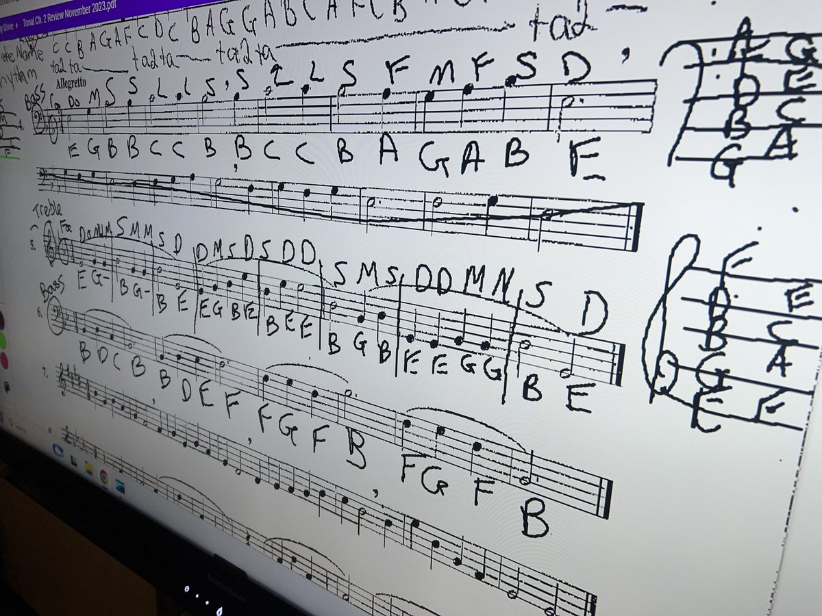 BereaChorus's tweet image. We are back it! Mr E is back and it’s time to notate Melodies 🏃‍♂️🎼🎶. #MusicLiteracy #MusicIsLife #Solfege #NoteNames