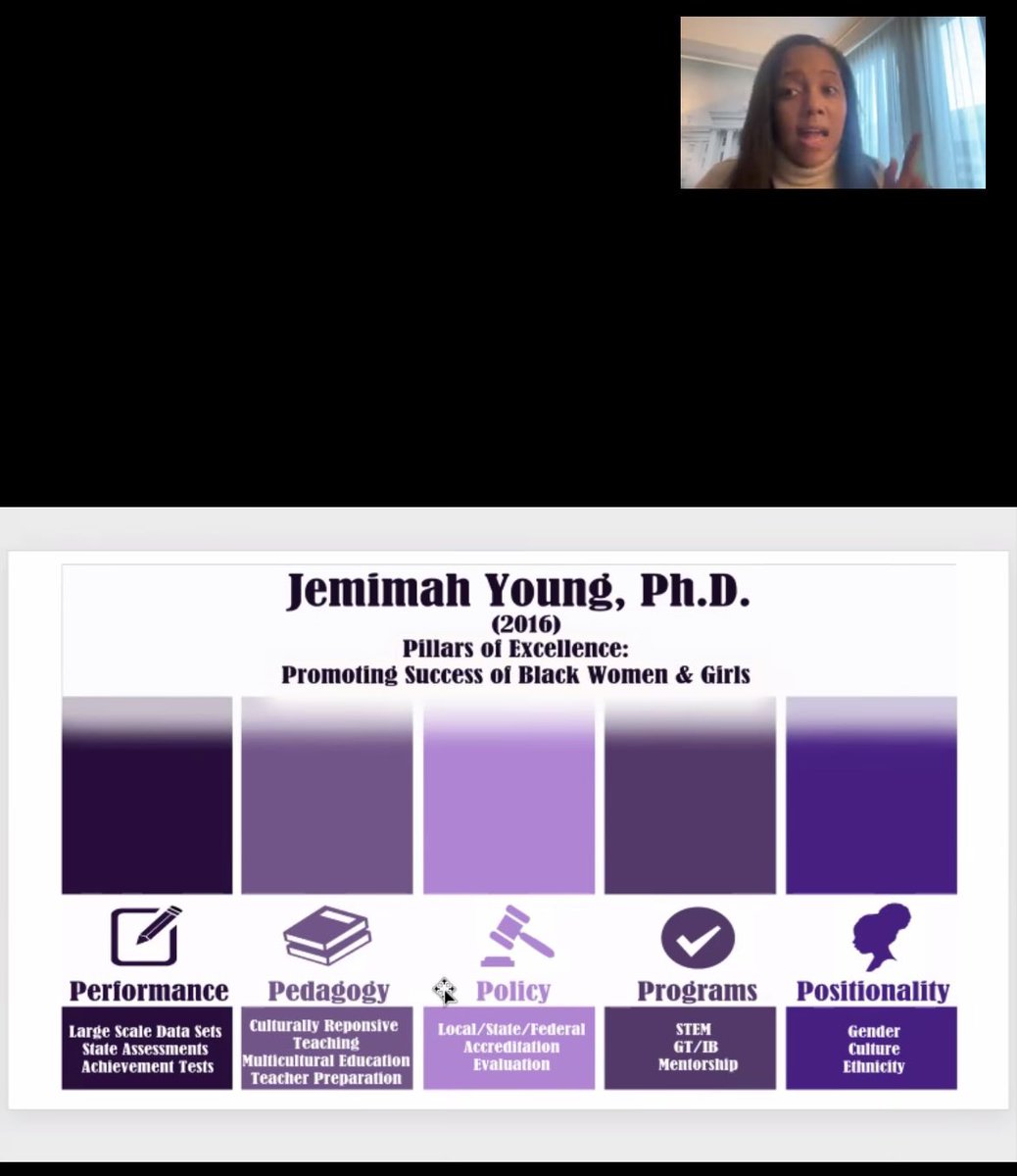 Dr. Jemimah Young served as a guest lecturer for my doctoral seminar and stated - “When you continuously norm reference white students instead of the standard…white students become the standard”. Let that sit! #QuantCrit #NumbersAreNotNeutral @JAAWGE