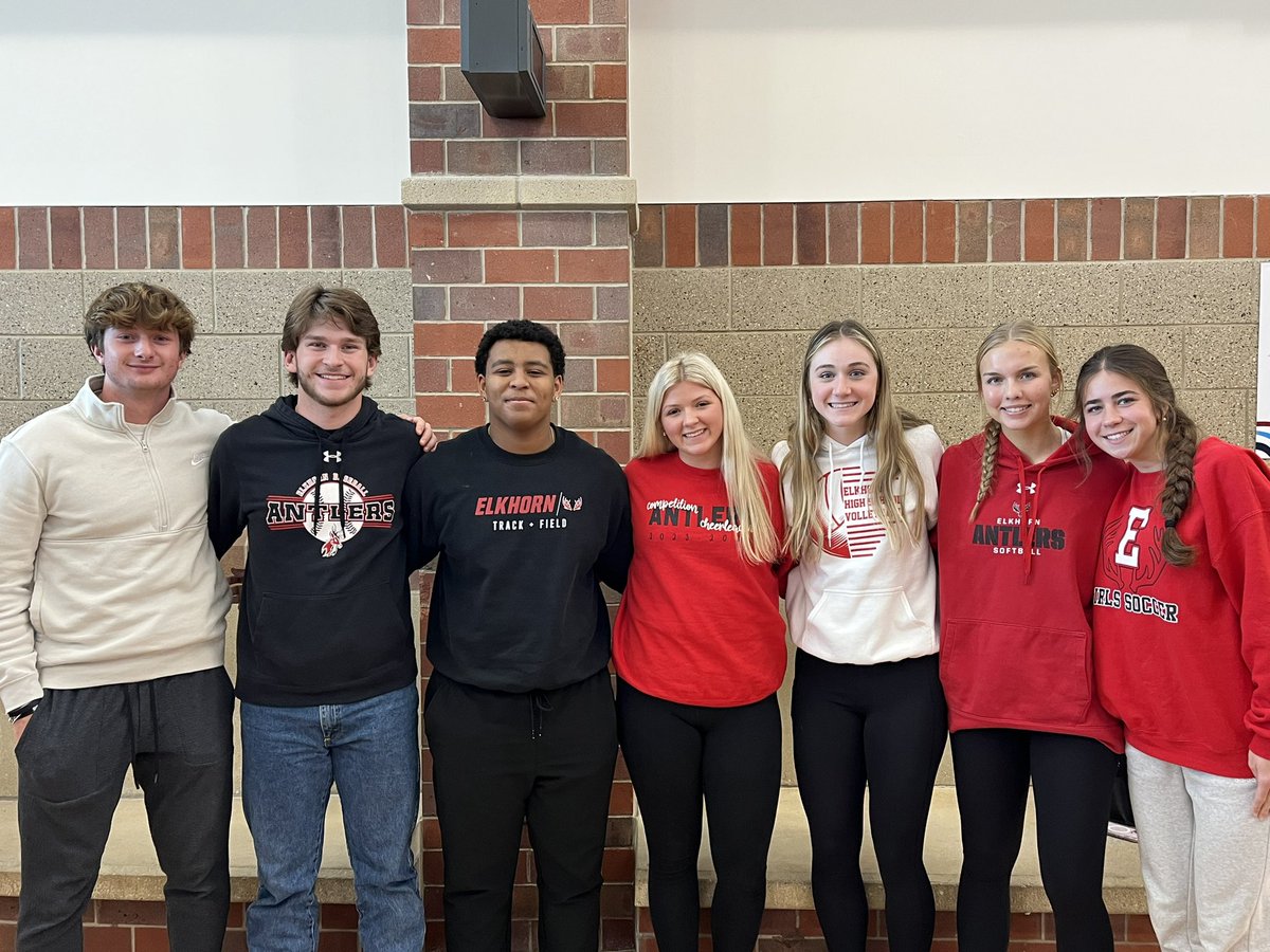 Thank you to these Elkhorn High Student Athletes who attended the NCA Sportsmanship Summit today in Lincoln! 

Appreciated all of their insights, conversations, and help in setting goals  for the upcoming seasons! 🤘🏼