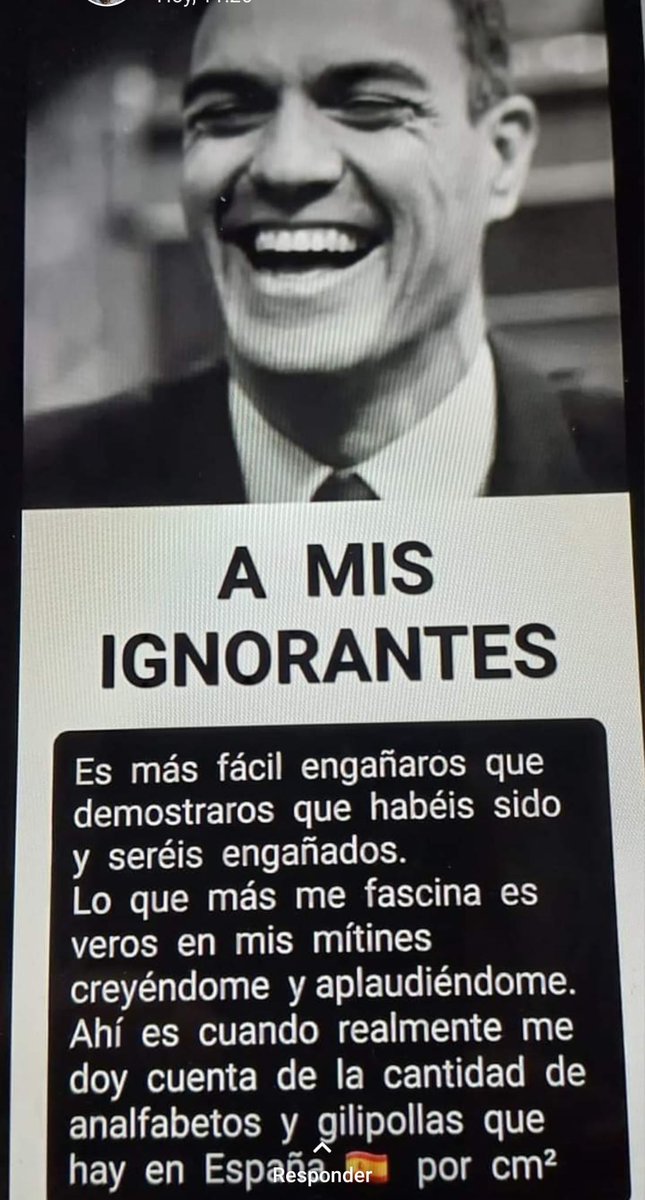 Encima, con esa sonrisa de cínico, mentiroso y psicópata. 🐀 🐀 🐀 🐀
