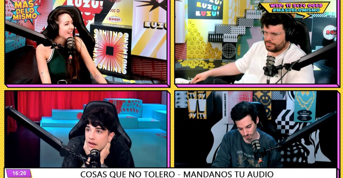 politopj's tweet photo. VIVO📉 STREAMING📲
#MasDeLoMismo #LuzuTV 16.9k
#TodoPasa #UrbanaPlay 13.4k
#MalditaSuerte #ElDestape 2.5k
#Yanina1079 #ElObservador 1.4k
#EnLinea #Vorterix 484🚨
#5DeCopas #Piso18 27🚨
#LlegamosTarde #RadioTU 13🚨
¿Que están viendo?👇🏻 https://t.co/f1Tex8k135