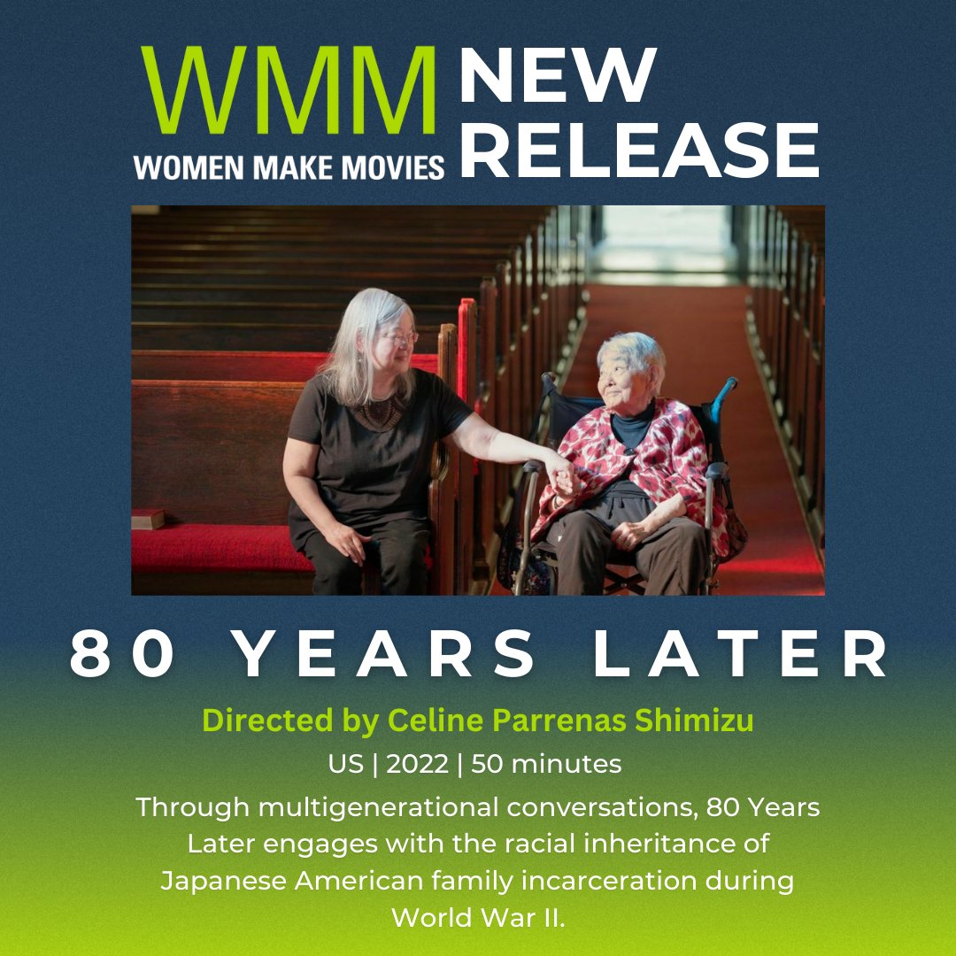 Women Make Movies (@womenmakemovies) on Twitter photo Discover the power of love and family with 80 YEARS LATER (dir. <a href="/CelineShimizu/">Dr. Celine Parreñas Shimizu, M.F.A., Ph.D.</a>), an emotional documentary about a Japanese American family grappling with the long-lasting trauma of World War II internment. Learn more and book a screening here: wmm.com/catalog/film/8… Discover the power of love and family with 80 YEARS LATER (dir. <a href="/CelineShimizu/">Dr. Celine Parreñas Shimizu, M.F.A., Ph.D.</a>), an emotional documentary about a Japanese American family grappling with the long-lasting trauma of World War II internment. Learn more and book a screening here: wmm.com/catalog/film/8…