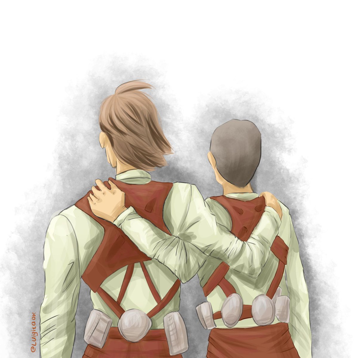 Jean & Connie - #ShingekiNoKyojin 
Sigo de luto
.
.
#attackontitan #aot #jeankirstein #jeankirschtein #conniespringer