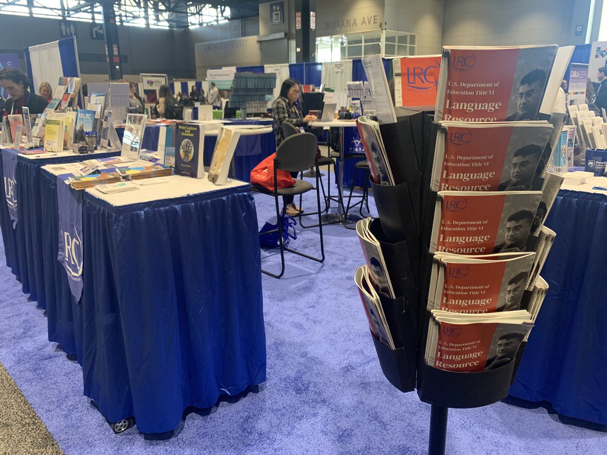 We’re at #ACTFL23 today, relishing in the many incredible resources for language teaching and learning offered by our #TitleVI Language Resource Centers! Stop by the LRC’s joint booth (#4638, right near ACTFL Central) for more information!
