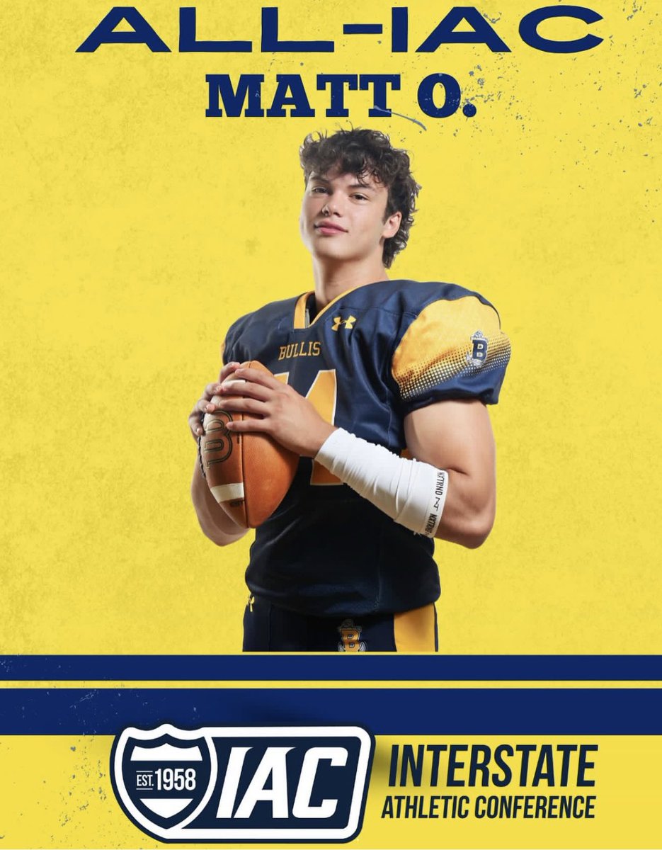 Honored to be named ALL-IAC on defense for the second year in a row. This year as MLB, last year at DE. #uncommitted <a href="/BullisCoach/">Coach Ray Butler Bullis Football</a> <a href="/PatCilento/">Pat Cilento</a>