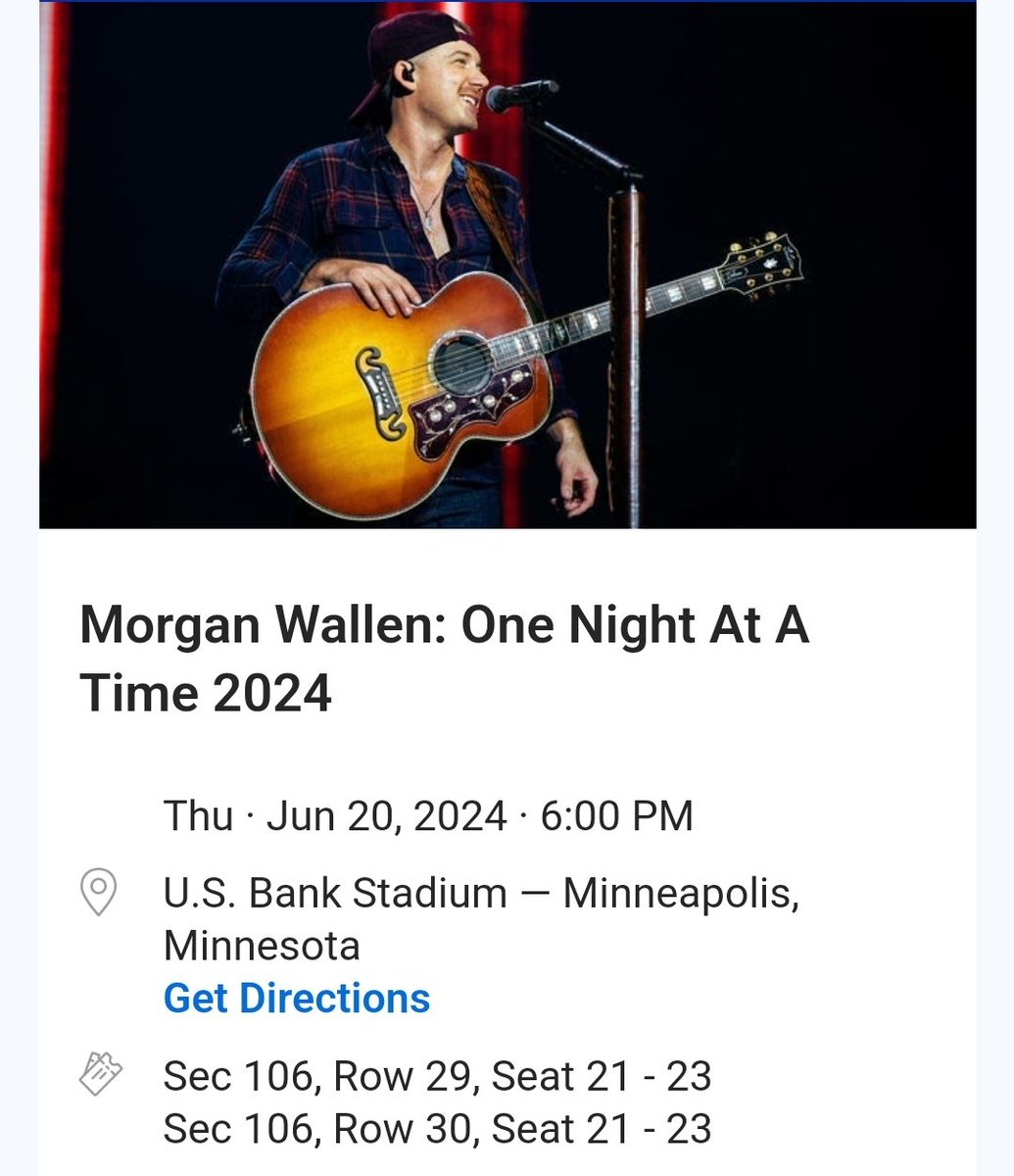 drunkhawkey's tweet photo. Morgan Wallen tickets for sale. 6 tickets total. https://t.co/pam4bnE3AT