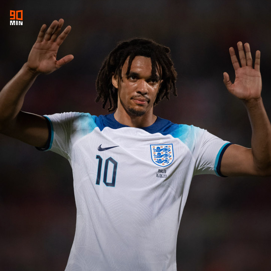 Trent Alexander-Arnold wears the number 10 again for England this