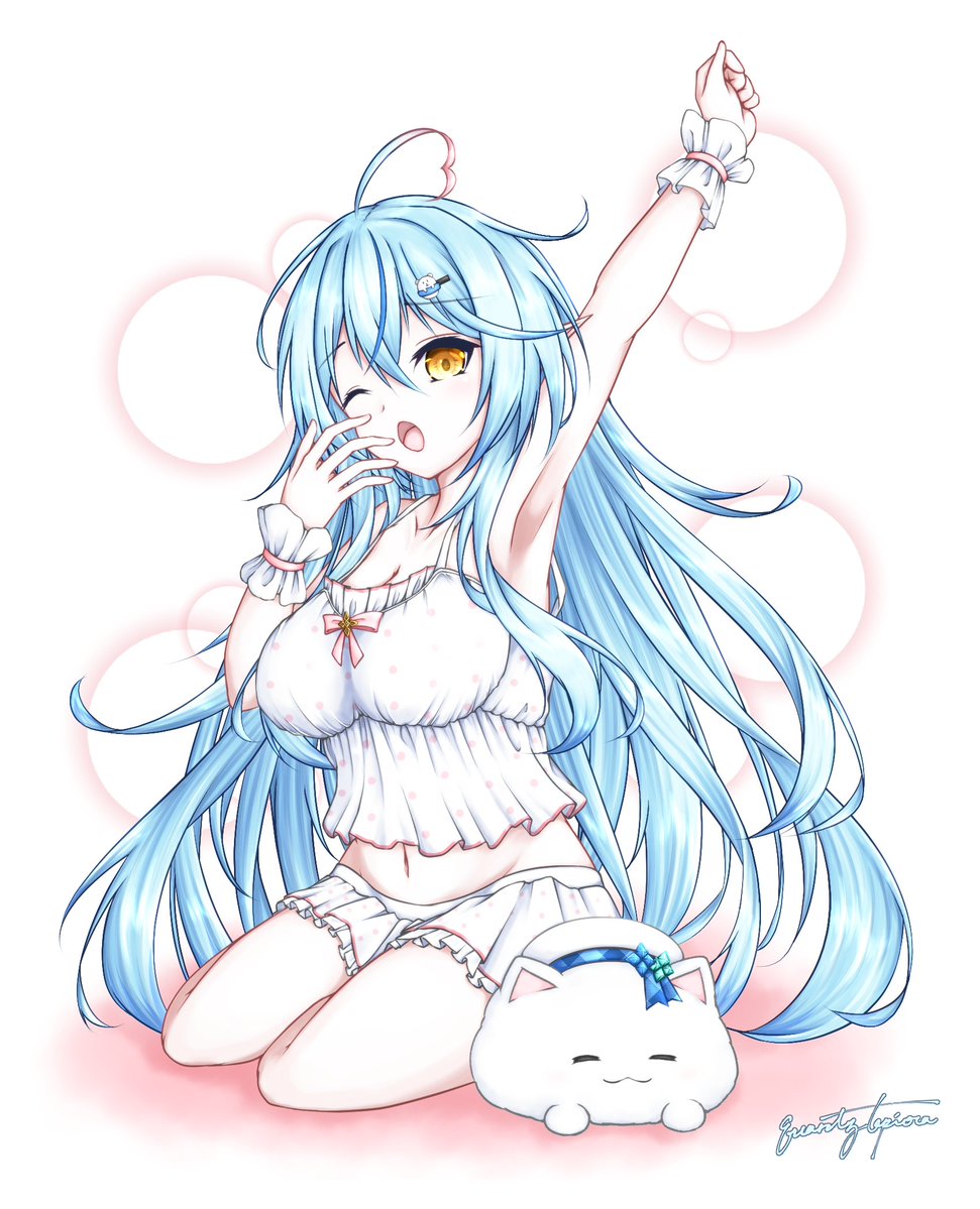 tapioca_bxb's tweet photo. 「おぎらぁ…(　³△³  ).｡o」

遅くなりましたが、ラミィちゃんお誕生日おめでとう♪(๑> ᴗ <๑)🎉
いっぱい寝て、これからも元気で、そして楽しく活動していってくださいね！✨

#LamyArt https://t.co/jTIDWHRTHD