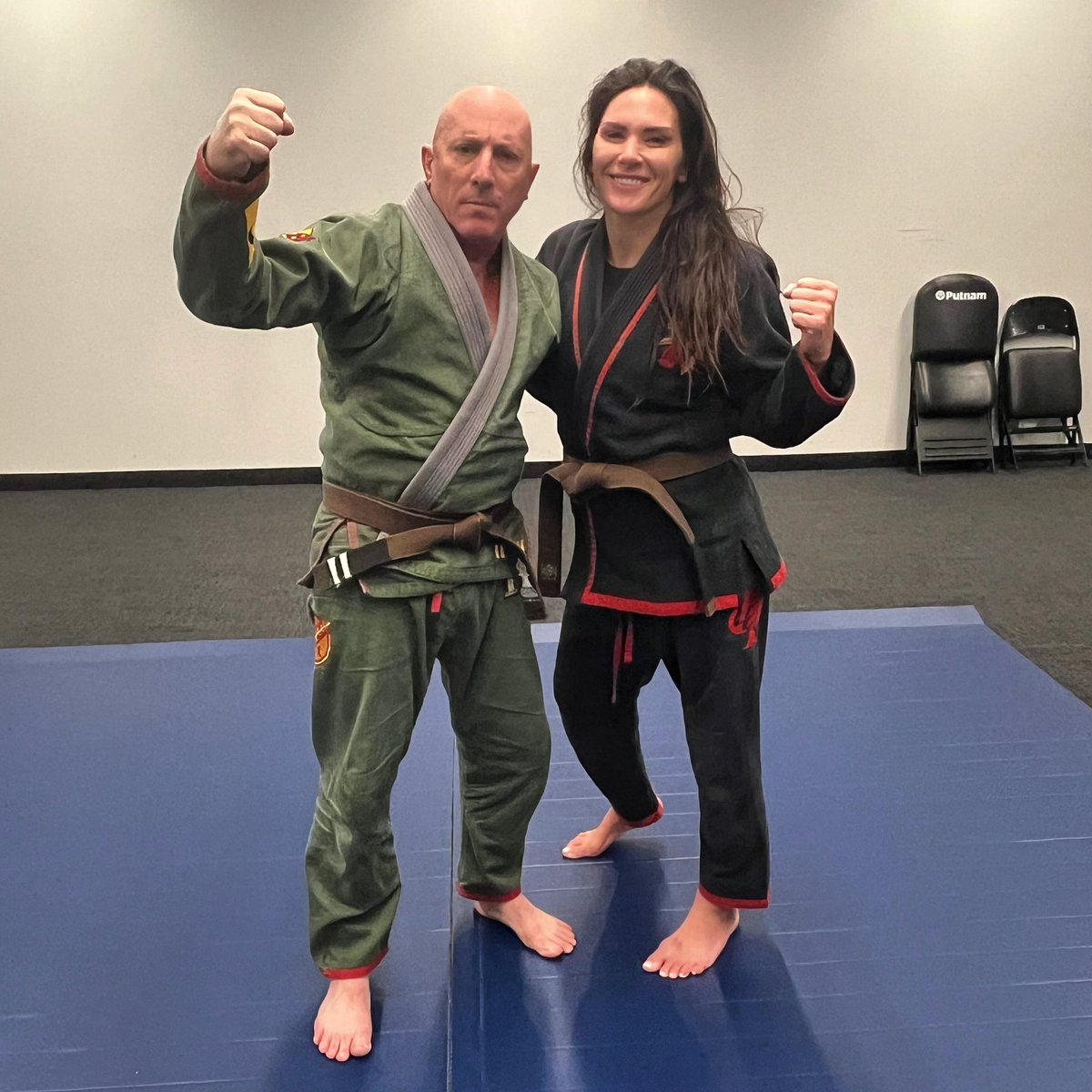 Training with the homie @mjkeenan I have always loved how Bjj brings people together 🙏🏼👘🥋🤺 What’s your favorite Maynard song?