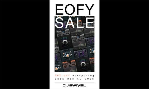 DJ Swivel EOFY Sale is now on! Get a 50% discount on all items. Offer valid until December 1st. 🔗 djswivel.com/products/ @djswivel