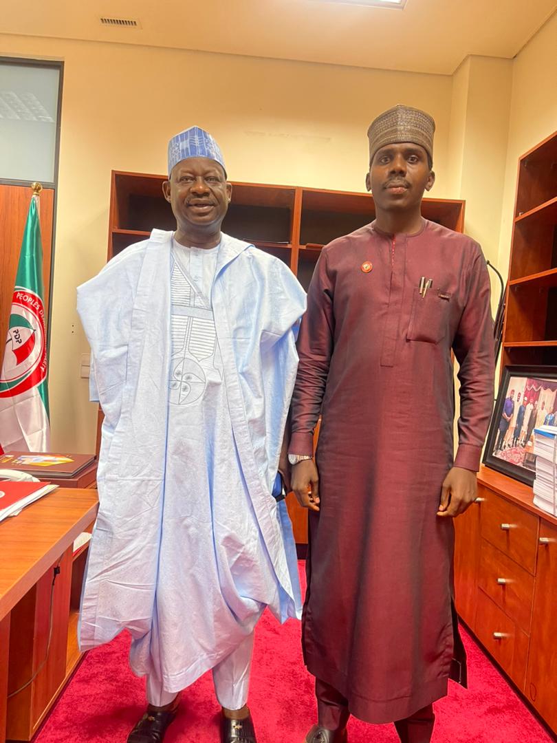 RayyanBawa's tweet photo. On a courtesy visit to the chairman senate committee on Drugs and Narcotics H.E Sen. Ibrahim Hassan Dankwambo (Talban Gombe) on furtherance of discussion on Issue of Drug Abuse, crime and insecurity in the country. @AminaJMohammed https://t.co/VxSn3X2uWN