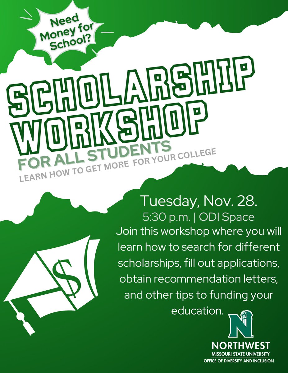 A great opportunity to learn about scholarship and get help applying!