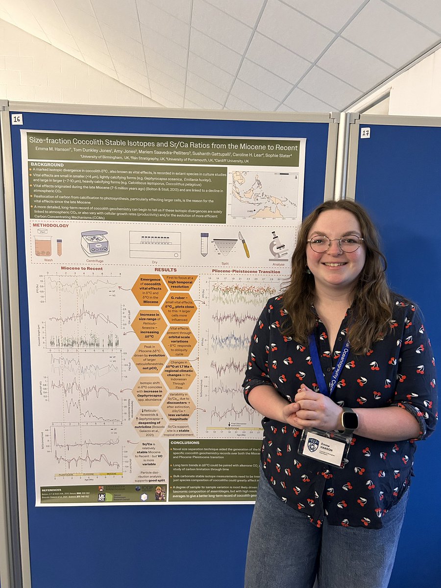 emmahansonn's tweet photo. Had a wonderful time at @MicropalaeoSoc #TMS23 conference in Southampton the past couple of days! Lovely to chat to lots of people, listen to exciting talks and see so many amazing posters, with the icing on the cake being awarded the ECR Poster Award 🥳 excited for next year! https://t.co/iim0OyqGQM