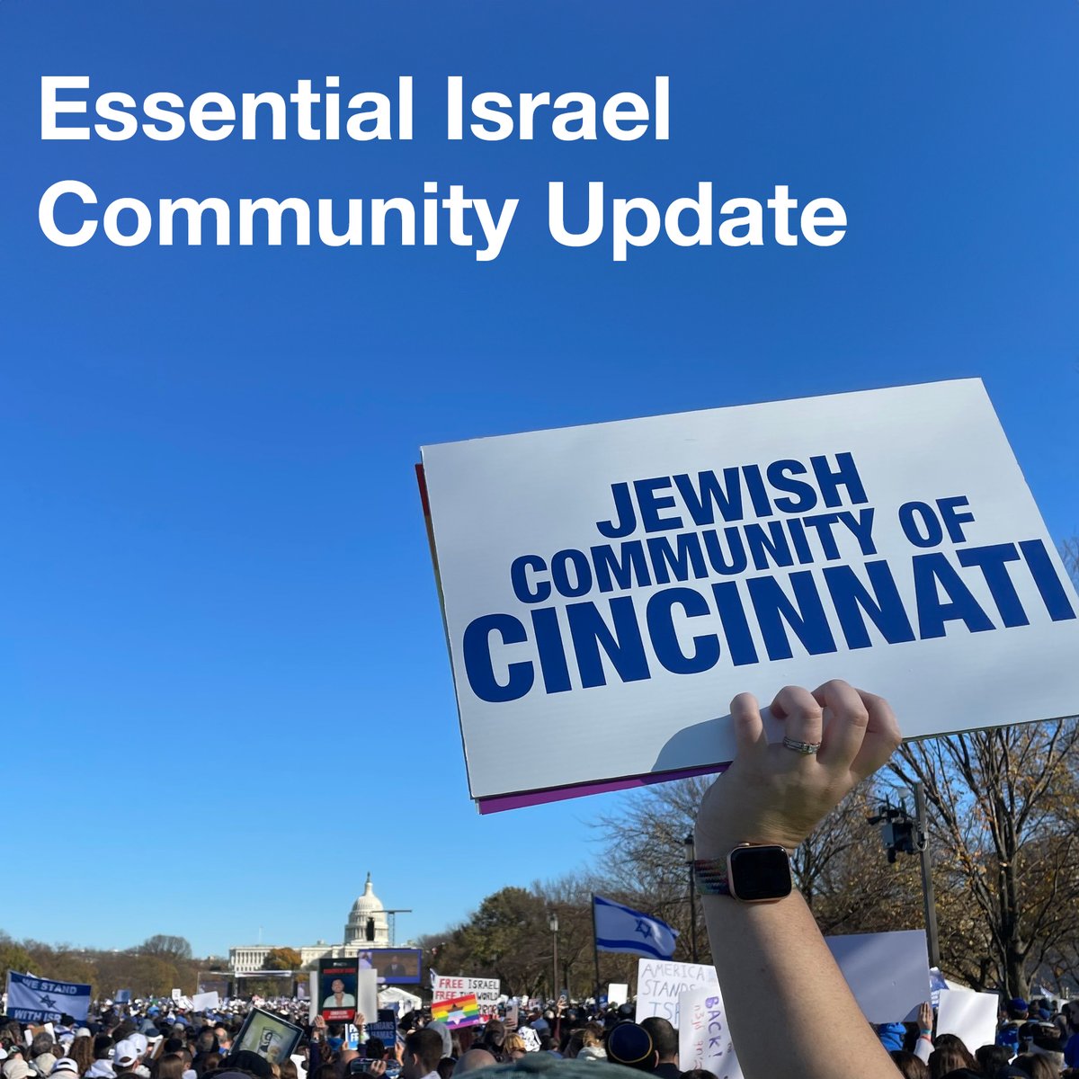 Be proud of making history, Cincinnati! 
CEO Danielle Minson reports back following the March for Israel in Washington DC: ow.ly/XkaN50Q8XYi