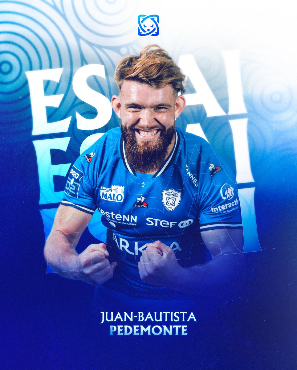 ⏱️ 72' I 𝙍𝘾𝙑 45-10 𝘼𝙜𝙚𝙣    

Juan Bautista Pedemonte y va de son essai, le septième de la soirée pour les Bretons ! 

#FiertéBretonne