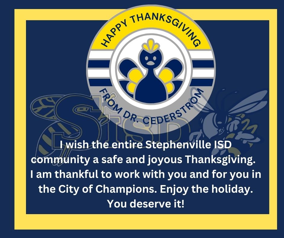 Happy Thanksgiving from Dr. Cederstrom
#TheNextBigThing
#ForeverBlueAndGold