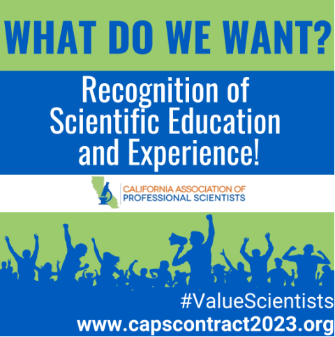 #CaStateScientists implement the @CAGovernor ‘s critical scientific programs. It’s past time for these public servants to get the raise they deserve. #ValueScientists