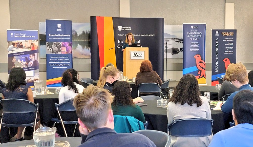 Happening today: BME & Health Technology Showcase. Wendy Hurlburt, President & CEO of @lifesciences_bc gave an overview of the life sciences sector in BC. Dyk that BC has the fastest growing life sciences sector in Canada?