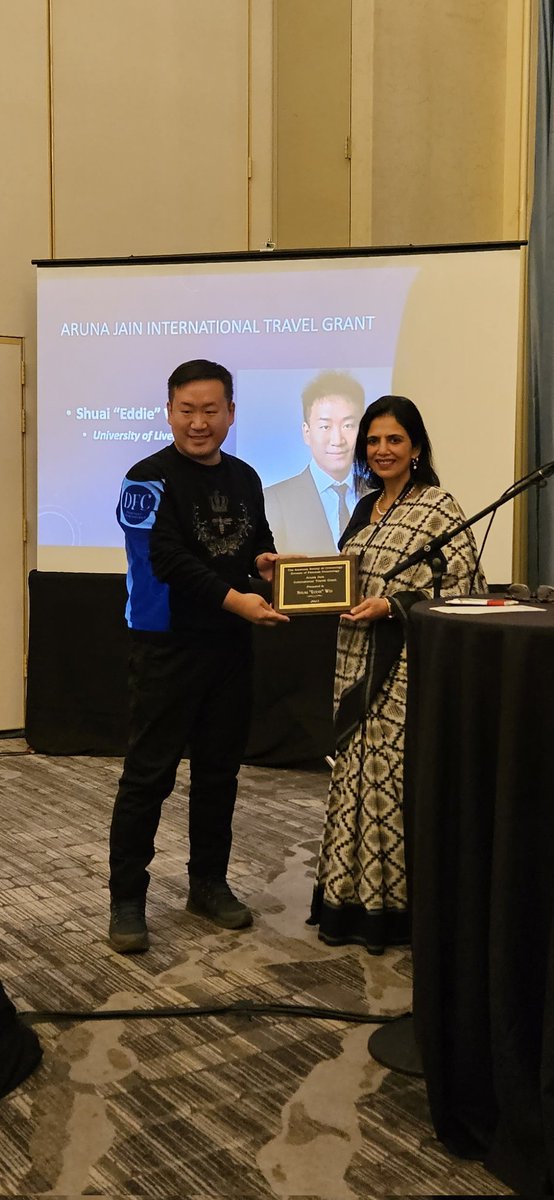 ASCFemCrim's tweet photo. DFC's Diversity and Inclusion Comittee's Aruna Jain International Travel Grant is awarded to @shuaiwei2 Shuai "Eddie" Wei- Congratulations! @ASCRM41 #ASC2023 #ASCPhilly2023 https://t.co/BYm9tcffiA