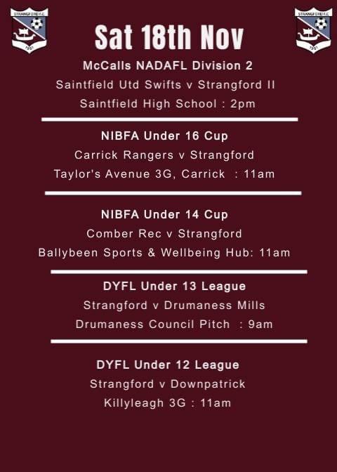 StrangfordClub's tweet photo. Our games tomorrow.  As always any support at any game is very much appreciated. https://t.co/CeQE85lB9x