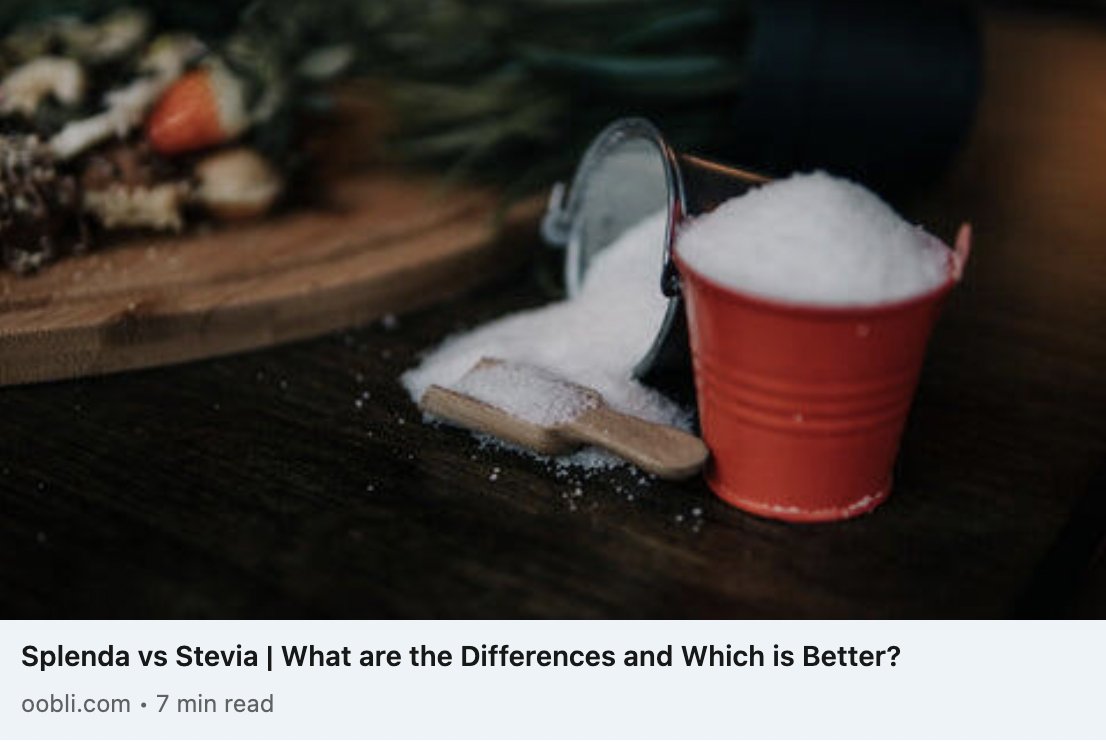 ooblifoods's tweet photo. When it comes to sweeteners, it feels like there's an ever-growing list to choose from. But how do you know which one is best for your health?🤷♂️We broke it down for you in our recent blog post.
💻Learn more here: https://t.co/Ga9McIBRPc
#Oobli #SweetProteins #SugarSubstitutes https://t.co/SX16NrH1UQ