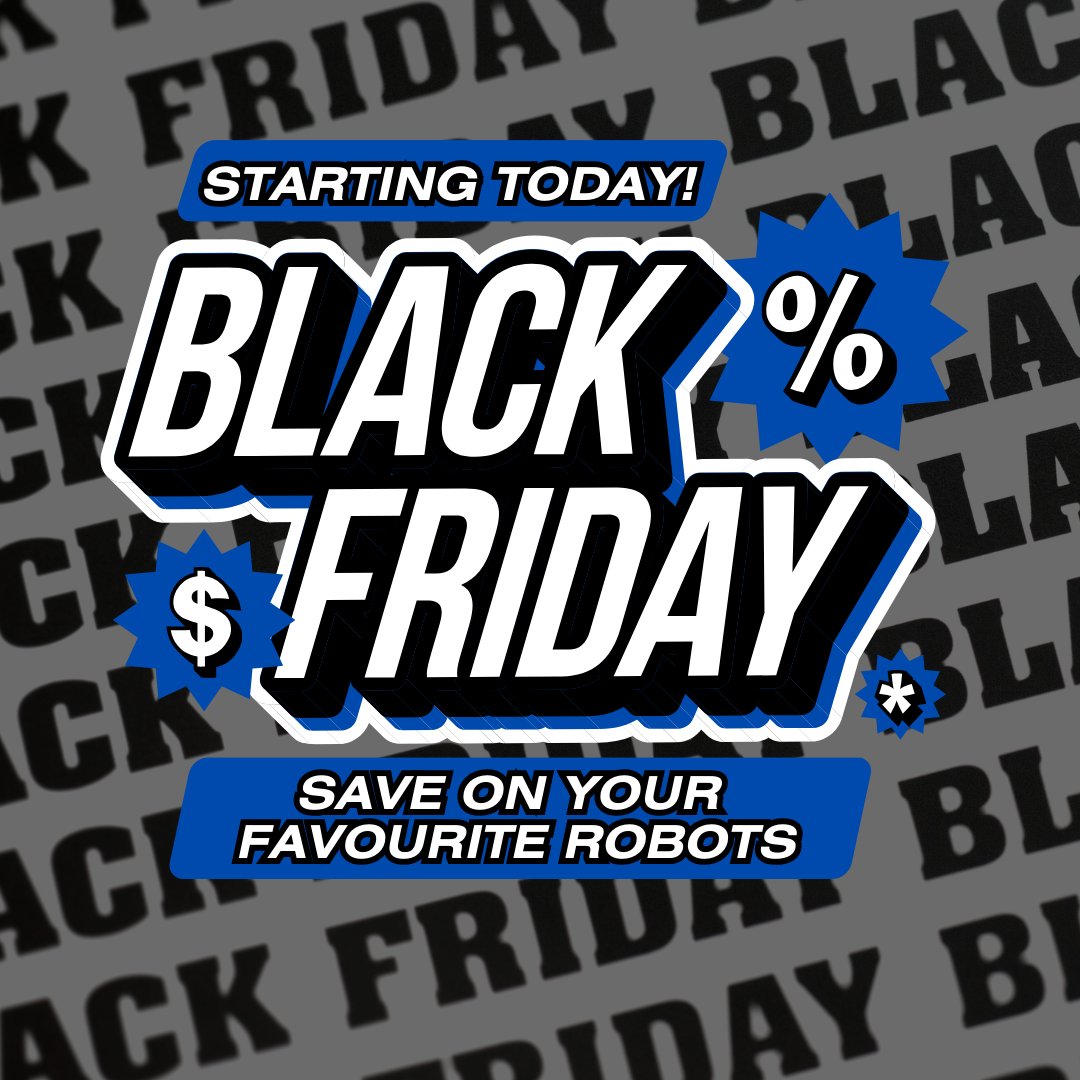 LOGICSAcademy's tweet image. 🚨Black Friday deals START NOW!🚨 Save big on your favourite robots and gear up for an awesome tech adventure! 🎉

Hurry, these deals won&apos;t last forever! Click here to save: store.logicsacademy.com/collections/ed…

#LogicsAcademy #BlackFridayDeals #TechSale #Robotics #stemlearning