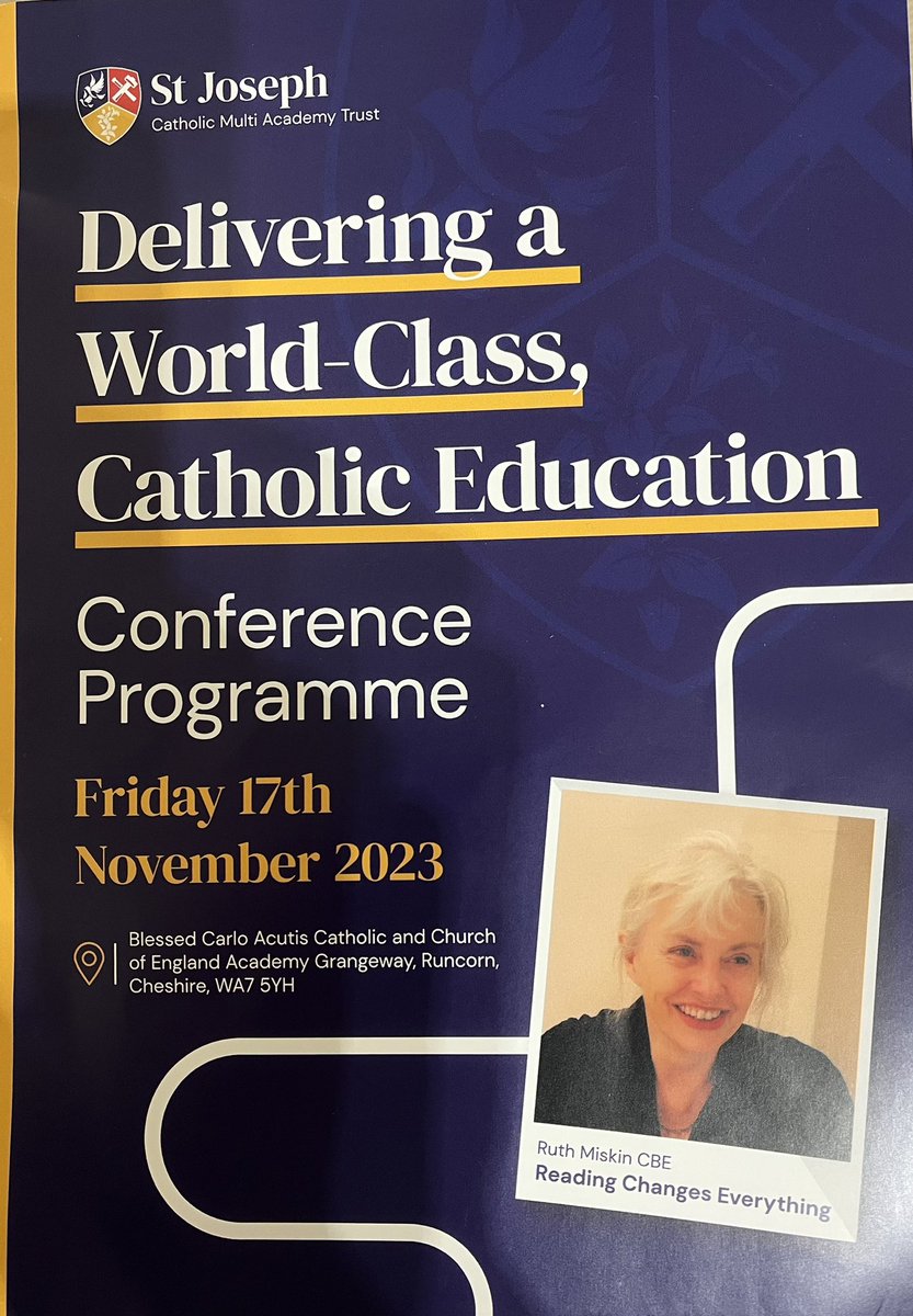 Kelly Sallis (@kelly_sallis) on Twitter photo What a pleasure to meet more of the <a href="/StJosephCMAT/">St Joseph Catholic Multi Academy Trust</a> family today. Thank you <a href="/Andrew_Truby/">Andrew Truby FCCT</a> for letting me join your conference.
Clear to see your trust mission - Every child a reader
<a href="/RuthMiskinEdu/">Ruth Miskin Training</a> What a pleasure to meet more of the <a href="/StJosephCMAT/">St Joseph Catholic Multi Academy Trust</a> family today. Thank you <a href="/Andrew_Truby/">Andrew Truby FCCT</a> for letting me join your conference.
Clear to see your trust mission - Every child a reader
<a href="/RuthMiskinEdu/">Ruth Miskin Training</a>