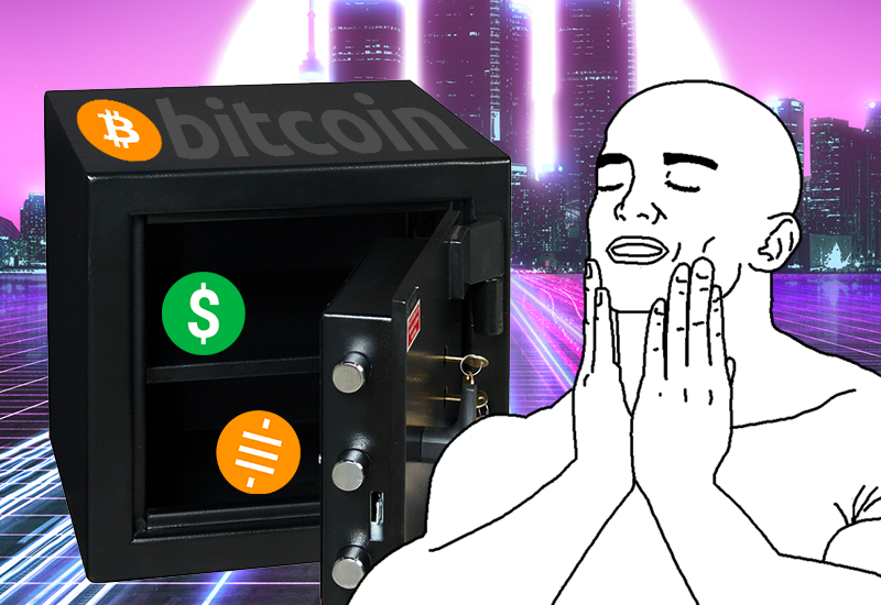 get10101's tweet photo. GM ☕️
> That feeling when holding your sats and USDP in the safest vault of the world : #Bitcoin
⚡️ Send & receive dollars via Lightning 24/7 at the speed of light and almost for free : Follow us and visit https://t.co/EIZjVulM88
#SoundFinance for Sound Money https://t.co/pwgrsjnskD