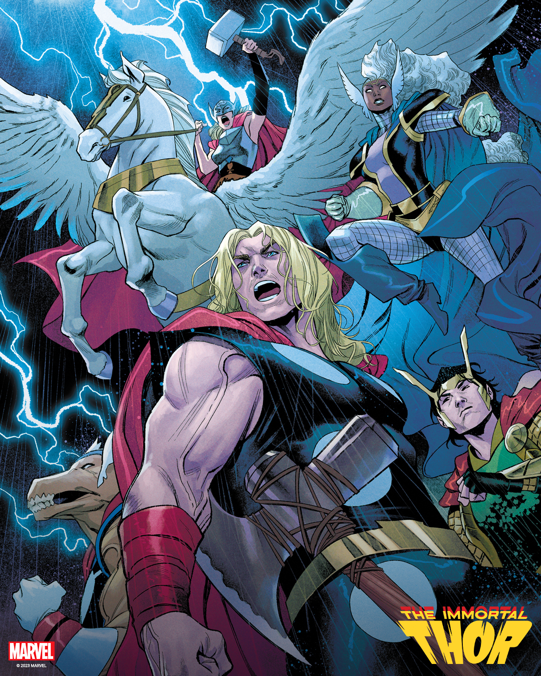 Thor on X: Now you face the Thor Corps. ⚡ 'Immortal Thor' #4 is on sale  now!  / X