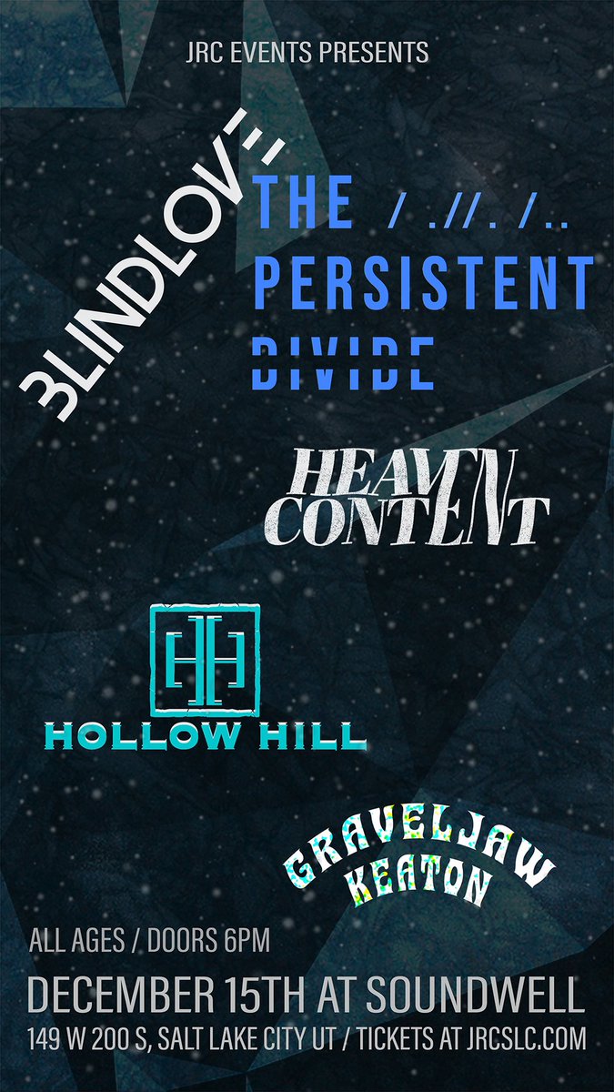 Feels so good to be singing on stage again. Our next one is on 12/15 at <a href="/SoundwellSLC/">Soundwell</a> with <a href="/persistdivide/">thepersistentdivide</a> <a href="/blindlovemusic/">Blindlove</a>  Hollow Hill and Gravel Jaw Keaton! Hit me up for tickets and we’ll see you there
📷: Timothy Burton

#livemusic #saltlakecity #saltlakemusic #utahmusic #pop