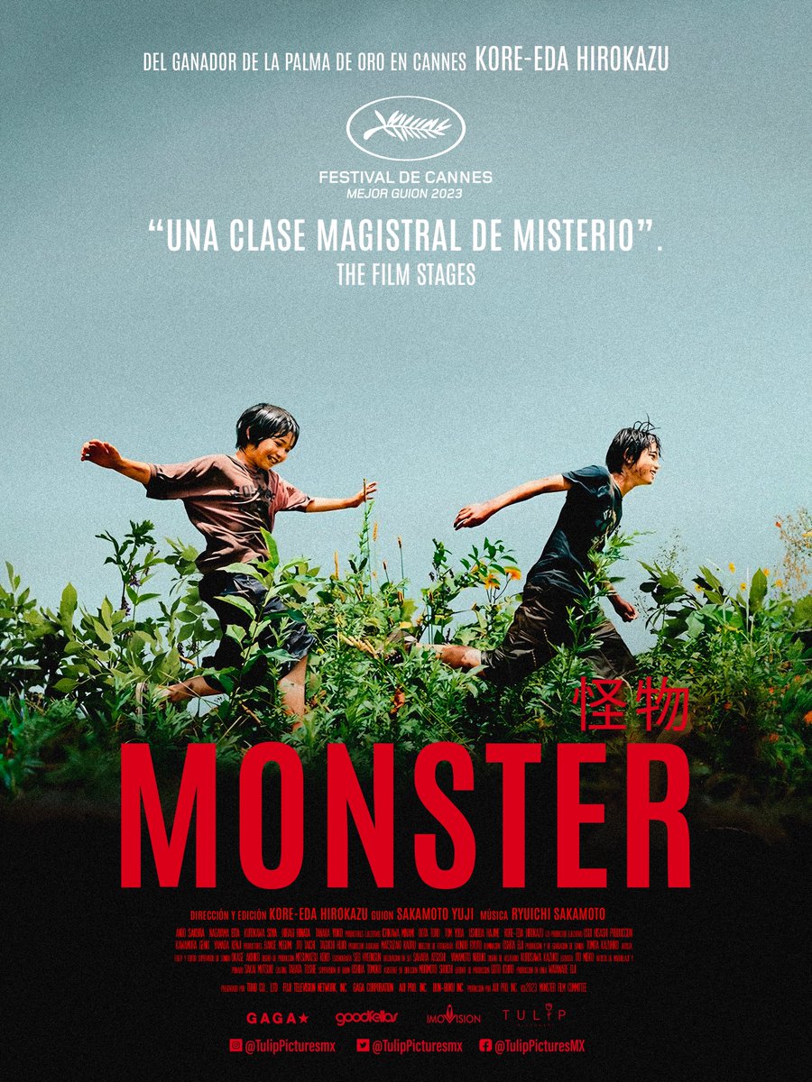 ¡Se anuncia el estreno de #Monster del director japonés Hirokazu Kore-eda en cines! Estreno en México el 7 de diciembre de 2023.
