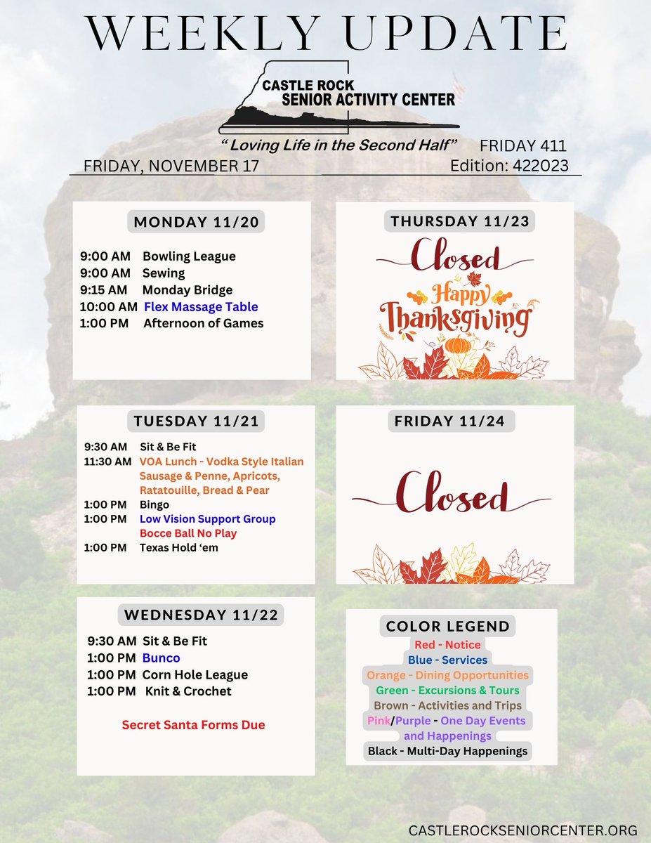 Castle Rock Senior Activity Center tweet media