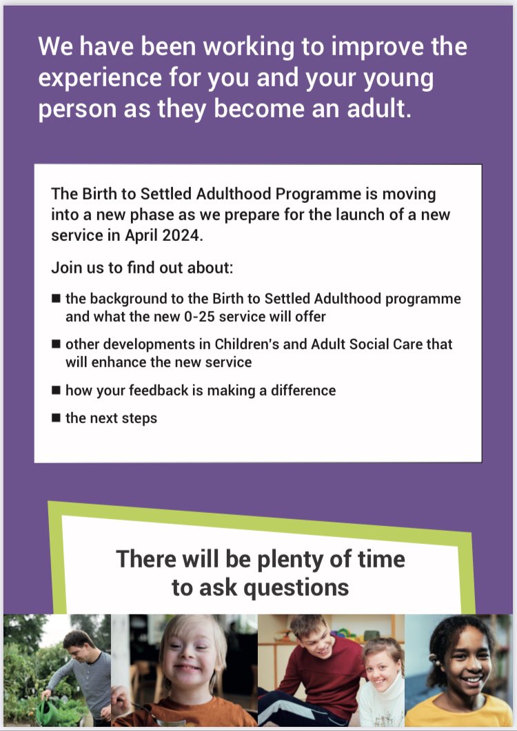 Birth to Settled Adulthood Update 
Joining details on link below 👇 

mailchi.mp/dorsetparentca…
