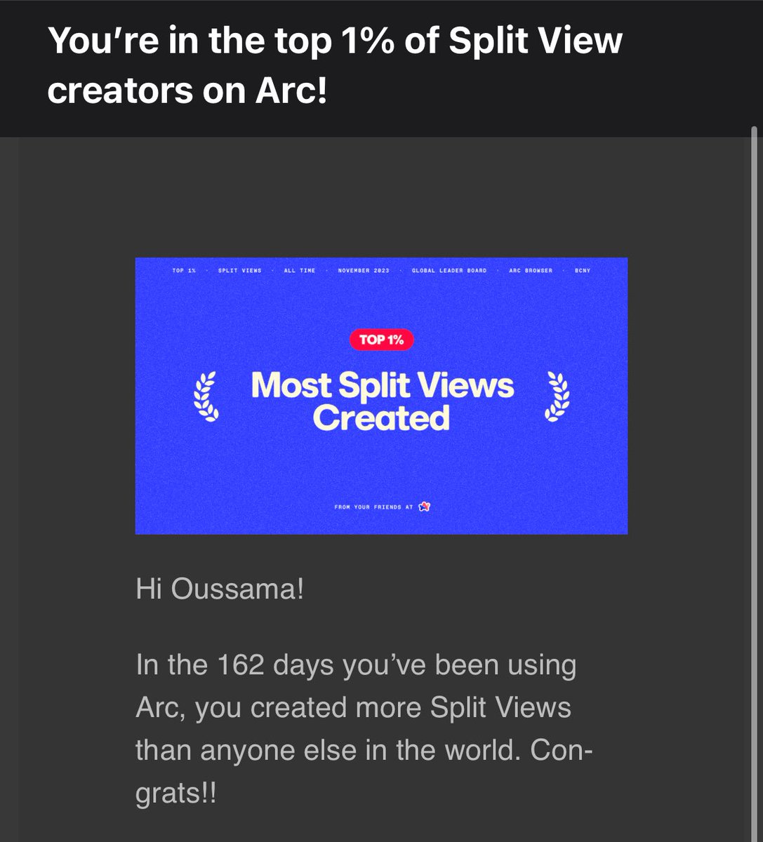 flwatechnology's tweet image. Thank you ⁦@arcinternet⁩ it’s really an accomplishment for me to be in the 1% of the world.