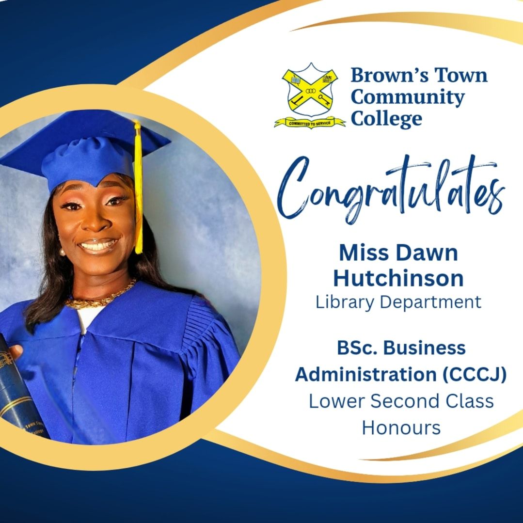 btccjm's tweet photo. We congratulate Ms. Glaceia Dixon and Ms. Dawn Hutchinson for successfully completing their Bachelor of Science Degree in Business Administration with Honours. Your hard work and dedication have truly paid off, and we are incredibly proud of your remarkable achievements. https://t.co/OIvHjaxH9M