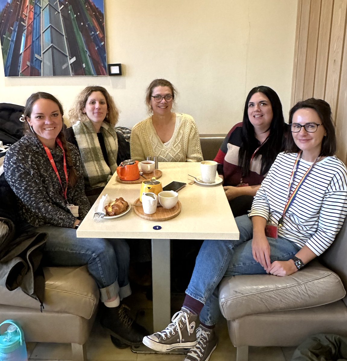 QUBCBA's tweet photo. The Centre for Behaviour Analysis/QUB is welcoming our new MScABA team member, Dr Jenny Ferguson BCBA.

Pictured here with (fl) Dr Devon Ramey, Dr Katerina Dounavi, Prof Karola Dillenburger, Dr Jenny Ferguson, Dr Nichola Booth. https://t.co/fN8iV0ksj1