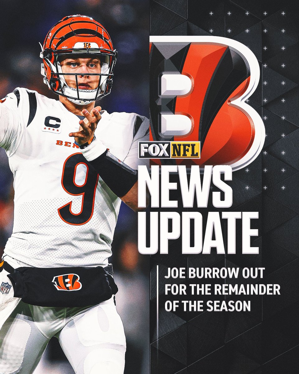 There's always next year...

Heal up quick, Joe Burrow. 💪🐯 #Bengals