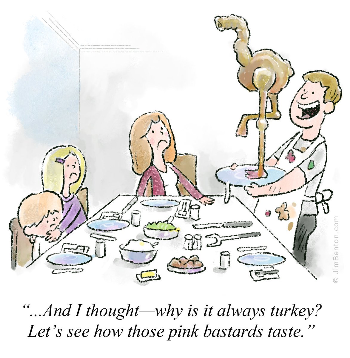 vbloke's tweet photo. @aliterative how I imagine festive dinner at the Fraser household https://t.co/bnBOr53Jk4
