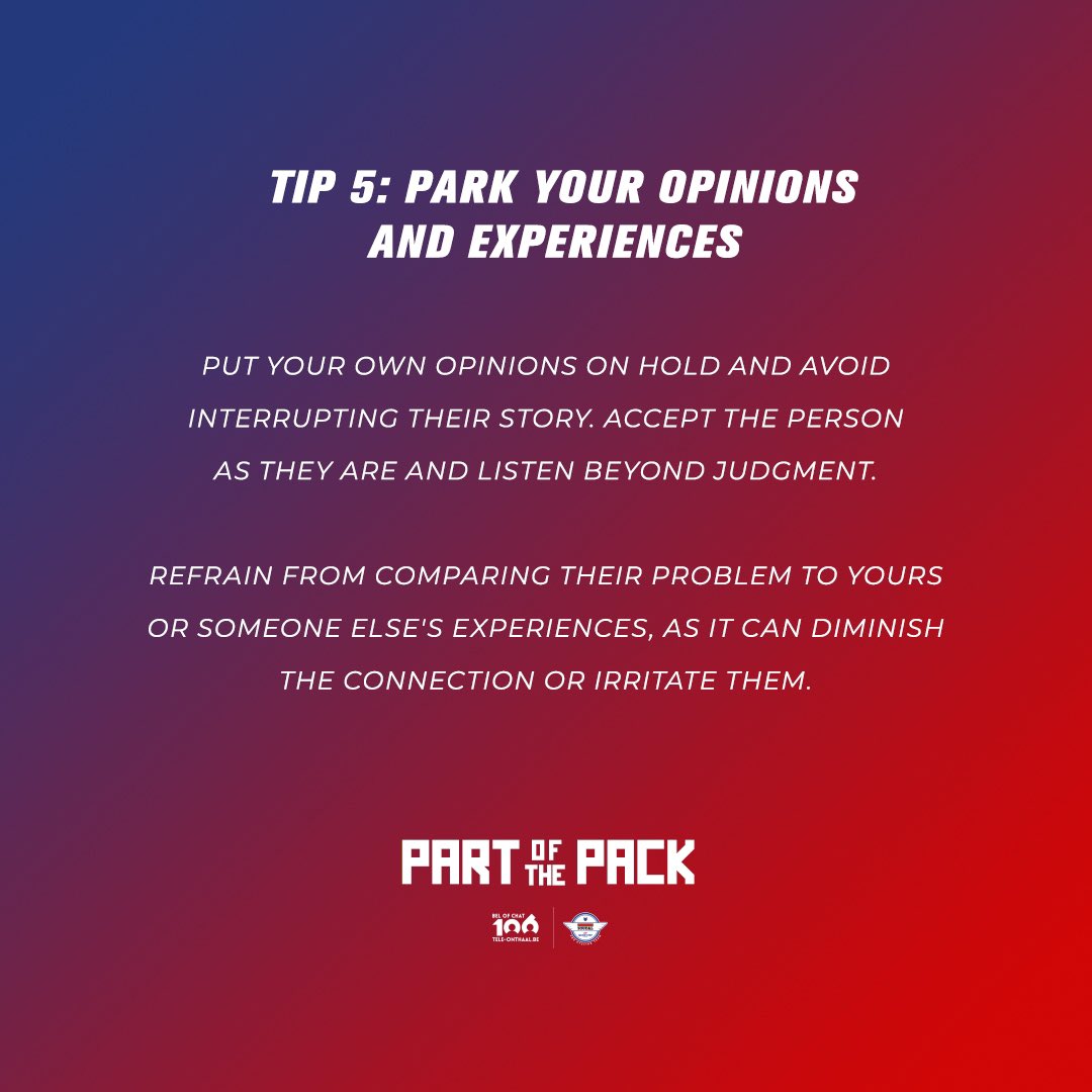 soudalquickstep's tweet image. As part of our #PartofthePack initiative, we are learning how hard it can be for someone to speak up when struggling. 

Often this is because they do not think others will understand their unique experiences.